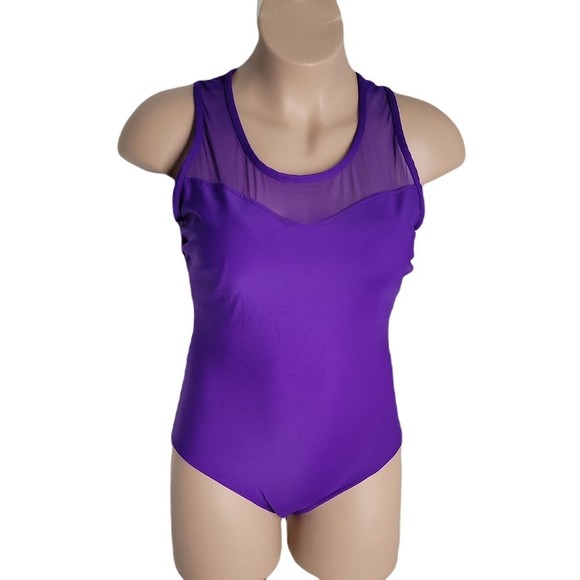 Subtle Shaper One-Piece Swimsuit ~ Sz 18W ~ Purple - Picture 1 of 6